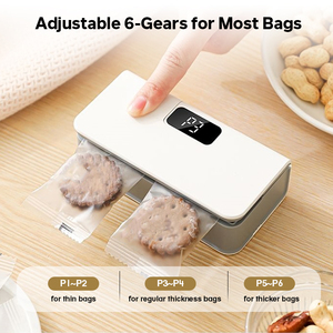 Mini Sigillatrice Portatile Silenziosa Multifunzione Ricaricabile USB per Sacchetti di Plastica, Snack e <span class=keywords><strong>Conservazione</strong></span> <span class=keywords><strong>Alimenti</strong></span> 1500mAh - Product Image 4