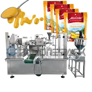 Automatische Tomatensauspasta Ketchup Rits Voorgemaakte Zakje Doypack Verpakkingsmachine