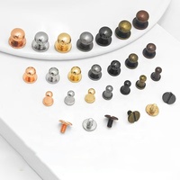 Rivet à tête de vis en laiton pour pieds de sac, bouton de fixation pour sac à main, accessoires de maroquinerie Qiannuo Qn112