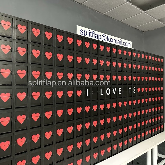 Split Flap Mechanical Display Flap Letter Sign Split Flap Sign Flip Board Flipping Message Board