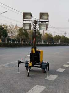 Projecteur longue durée Mobile monté sur remorque solaire LED tours lumineuses lampe rue lumière LED pour populaire - Product Image 3