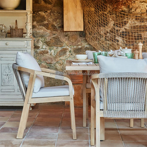Meilleures ventes - Ensemble de salle à manger d'extérieur - Ensemble de meubles de jardin en teck résistant aux intempéries - Pour projets d'aménagement paysager immobiliers - Product Image 3