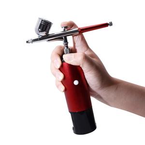 <span class=keywords><strong>Aérographe</strong></span> de maquillage des ongles à double action haute pression rechargeable en métal à piles interchangeables Décoration de gâteau - Product Image 1