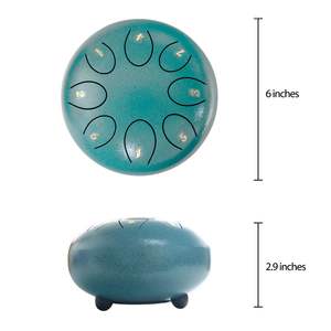 Tambour à langue en acier Chakra de 6 pouces à 8 notes en gros - Tambour de pluie en acier, percussion, relaxation et cadeau, directement de l'usine - Product Image 4