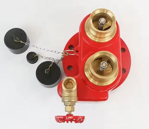 Válvula de brigada de entrada contra incendios de 2 vías de hierro dúctil, tuberías de lucha contra incendios, válvula de boca de incendios, suministros de extinción de incendios, accesorio - Product Image 4