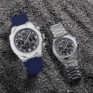 Reloj de Lujo de 42 mm con Cronógrafo Multifuncional, Números Arábigos, Movimiento de Cuarzo, Fabricantes de Relojes de Acero Inoxidable, Personalización de Logotipo, Reloj de Pulsera para Hombre - Product Image 4