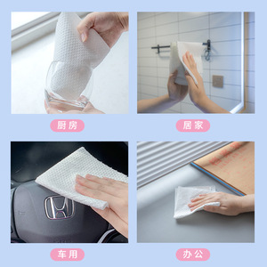 ผ้าเช็ดทำความสะอาด Ccm Lazy Cleaning Cloth M50 ขนาด 250x250 มม. แบบม้วน สำหรับเช็ดจานในครัว ใช้ได้ทั้งแบบแห้งและแบบเปียก - Product Image 3