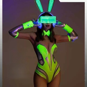 <span class=keywords><strong>Costume</strong></span> da Performance per Ragazze Coniglio con Stampe Digitali Luminose, Abito da Festa per <span class=keywords><strong>Donne</strong></span> - Product Image 3