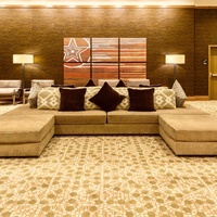 Moquette murale en laine et nylon pour salle de banquet d'hôtel, chambre et salon, 12 mm, haute circulation, épaisse, en rouleau