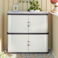 Gabinete de almacenamiento portátil de HDPE y acrílico, muebles para el hogar de nuevo diseño para jardín y herramienta para cobertizos y almacenamiento de hogar y oficina