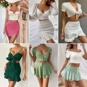 Al por Mayor, Nuevo Vestido de Moda para Mujer, de Algodón y Poliéster, Brillante, QZ-088, Guangdong, China - Product Image 4