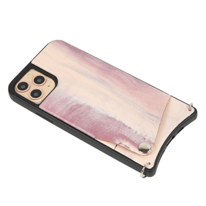 Elegante tarjeta ranuras cuero de la PU bolso collar de cordón de la caja del teléfono móvil con correa para <span class=keywords><strong>el</strong></span> iPhone 11 - Product Image 2
