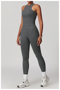 Set Sportivo Personalizzato da Donna <span class=keywords><strong>per</strong></span> Allenamento e <span class=keywords><strong>Fitness</strong></span>, Abbigliamento Atletico, Top Sportivo e Leggings Yoga Senza Cuciture - Product Image 6