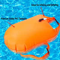 Bouée de natation gonflable étanche 12L en PVC, bouée de sécurité flottante pour la plongée et les sports nautiques en extérieur