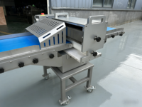Trancheuse à viande verticale industrielle pour la découpe de viande fraîche (porc, bœuf, volaille) – Machine de découpe verticale commerciale robuste