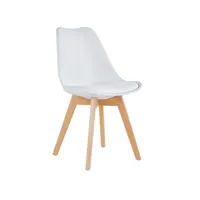 Plastic Chairs with Leather Cushion, Modern, Luxury, Nordic