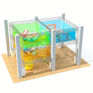 Percorso Avventura Indoor Professionale con Struttura in Acciaio, Rete da Arrampicata ad Alta Densità, Labirinto Multilivello con Certificazione CE per Bambini - Product Image 4