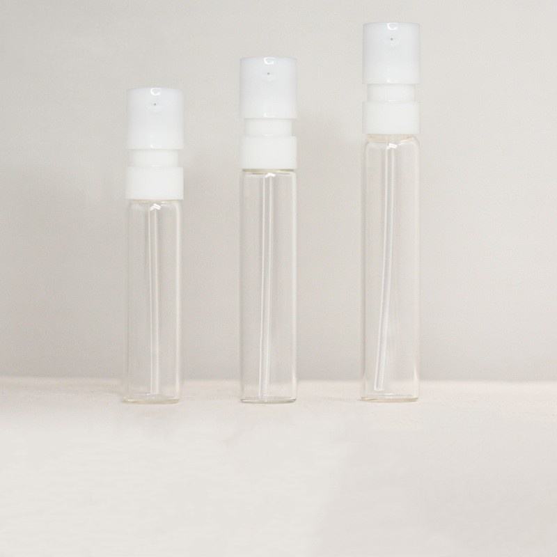 Transparent  with white cap