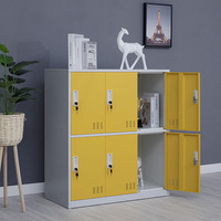 Armoire de rangement en acier Hengli moderne à 9 niveaux avec serrure à clé sécurisée, design écologique et modulaire pour usage commercial, bureau ou domicile