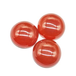 Cabochon de coupe ronde en agate rouge de 10mm pour la fabrication de bijoux - Product Image 3
