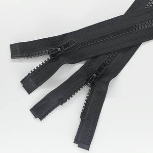 Double glissière <span class=keywords><strong>Derlin</strong></span> Zip Open-End Laiton Métal Fermeture à glissière pour matelas PVC Imperméable en plastique pour tentes Sacs Vêtements - Product Image 3