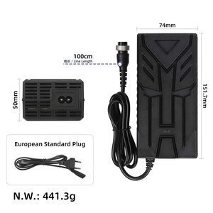 Ulip เครื่องชาร์จที่ผ่านการรับรอง FCC 3A 42V ถึง54.6V พร้อมหัว GX16 3รูสำหรับอะไหล่เครื่องชาร์จแบตเตอรี่สกู๊ตเตอร์ไฟฟ้า - Product Image 2