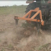 Machine à récolter le manioc et les patates douces à double rangée montée sur tracteur, prix d'usine
