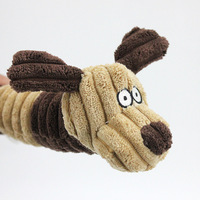 Mainan Kunyah Plush untuk Anjing & Kucing dengan Suara Gigitan - Ukuran Sedang Motif Hewan Model D-3 Self-hi Pet Supplies