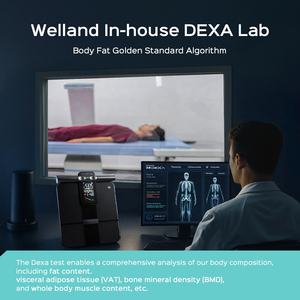 Balance Corporelle Professionnelle Connectée Cinq Points pour Analyseur de Masse Graisseuse, Application Smart BMI, Composition Corporelle Complète, Pèse-Personne de Salle de Bain en Verre Trempé - Product Image 4