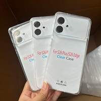 Coque transparente pour Samsung S26 Ultra S25 Edge S24 FE S23 S22 Plus, en TPU souple, protection intégrale de l'objectif de l'appareil photo
