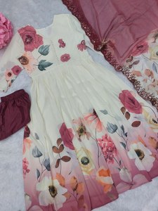 Nuevo conjunto de traje de diseñador tradicional pesado bordado hermoso trabajo Dupatta ropa de fiesta Salwar Kameez Choli forro completo - Product Image 2