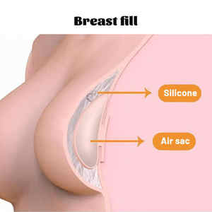 4/6/9 Mois Ventre de Grossesse avec des Seins Géants Réalistes 8ème Ventre Artificiel en Silicone pour <span class=keywords><strong>Acteur</strong></span> de Film Accessoires de Film Crossdresser - Product Image 5
