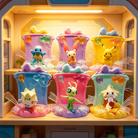 CHXU Figurines d'action en PVC, dessins animés mignons, Pokémon, boîte mystère en gros pour enfants, boîte surprise