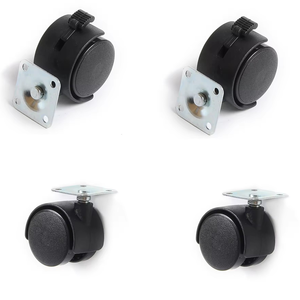 Móveis mais populares Rodízio PU Nylon 2 polegadas cadeira de escritório rodízios Rodas móveis de 360 graus com freio - Product Image 6