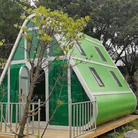 Structure en acier triangulaire à une couche de maison de conteneur préfabriquée personnalisable au prix le plus bas pour les maisons préfabriquées à capsule spatiale