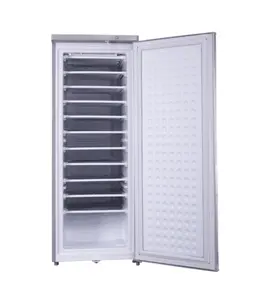 24 volt Upright solar ice maker BD-198 commercial use 7& 11 layers double layers compressor refrigerator R134a