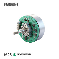 Moteur sans balais DC personnalisé de 61 mm, ventilateur de circulation d'air 24 V, micromoteur plat
