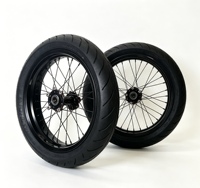 Ensemble de roues Supermoto Surron Light Bee X Ultra Bee 17 pouces, pneus 70/90-17 90/80-17, jantes en aluminium CNC, chambre à air en butyl Segway X260