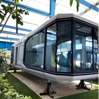 Maisons en acier modulaires modernes préfabriquées de haute qualité conteneur mobile de capsule de maison minuscule intelligente pour l'application extérieure d'hôtels