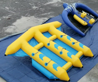 En Stock vente eau gonflable équipement d'amusement planche de surf Jet Ski remorquage jouet poisson volant ponton banane bateau pour les Sports nautiques