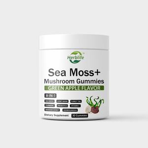 Gomitas de Musgo Marino + Hongos OEM/ODM, Gomitas de Musgo Marino con Ashwagandha y Vitamina C |   Refuerza el Sistema Inmunitario, la Salud Intestinal y el Metabolismo - Product Image 1