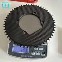 Plateau de chaîne SeeMore 110 mm BCD pour vélo de route 11/12 vitesses, double plateaux à dents étroites et larges en carbone-aluminium composite super léger