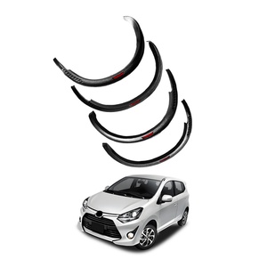 KQD ABS En gros Directement Élargisseurs d'ailes de roue larges pour Wigo 2023 et modèles ultérieurs Noir Luxe Installation facile - Product Image 1