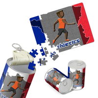 Sportthema papier puzzelbord op maat OEM-drukwerk voor schoolactiviteiten prijs promotionele evenementen weggeefactie