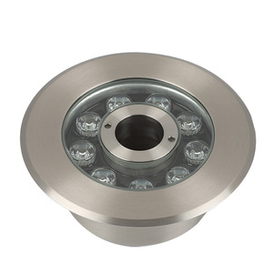 Projecteur LED rond en acier inoxydable pour fontaine, étanche IP68, blanc neutre 4100K, DC 12V, Ra80, garantie 3 ans pour installations aquatiques - Product Image 4