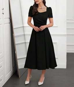 Nuovi abiti Midi asimmetrici <span class=keywords><strong>monospalla</strong></span> <span class=keywords><strong>verde</strong></span> da donna alla moda, perfetti per abiti da sera da sera - Product Image 4