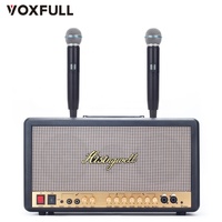 Amplificateur combo pour guitare Voxfull MS06 avec caisson de basses, microphone sans fil, support, sortie 2x150W, construction en bois et alliage d'aluminium