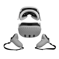 Étui de protection complet en silicone FICEP pour Meta, pour 3 contrôleurs, 250g, anti-transpiration, protection tactile, accessoire pour VR AR MR