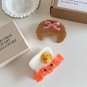 Chất lượng cao Acetate thực phẩm Grabber mỉm cười facebread, <span class=keywords><strong>S</strong></span> Hark <span class=keywords><strong>clip</strong></span> các yếu tố của giấm bọc Clasp tóc Claw <span class=keywords><strong>Clip</strong></span> - Product Image 5