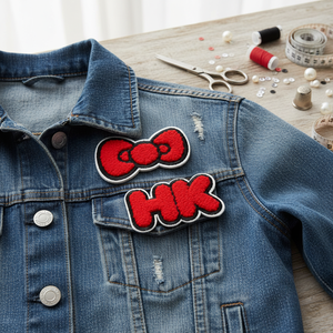 Patchs de broderie en chenille personnalisés de haute qualité nouveaux patchs de lettre de concepteur en gros tissu résine broderie en chenille de qualité - Product Image 3